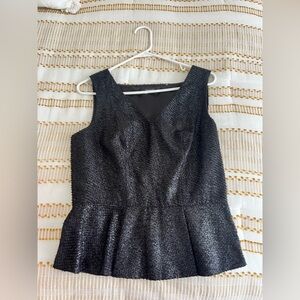 Tahari Elegant Black Sleeveless Top